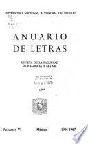 Anuario de letras