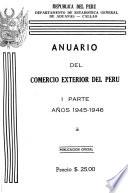 Anuario del comercio exterior de la República Peruana