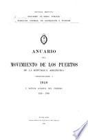 Anuario del movimiento de los puertos de la República Argentina