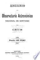 Anuario del Observatorio astronómico de Santiago (Departamento de La Victoria) para el año de ...