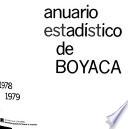 Anuario estadístico de Boyacá