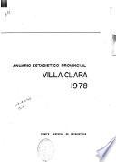 Anuario estadístico provincial Villa Clara