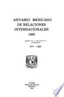 Anuario mexicano de relaciones internacionales