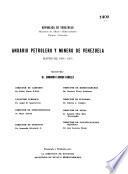 Anuario petrolero y minero de Venezuela