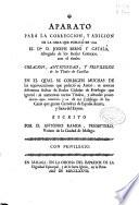 Aparato para la correccion y adicion de la obra que publicó en 1769 el Dor. D. Joseph Berní y Catalá ... con el titulo Creacion, antiguedad y privilegios de los titulos de Castilla