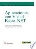 Aplicaciones con Visual Basic .NET