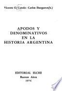 Apodos y denominativos en la historia argentina