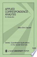 Applied Correspondence Analysis