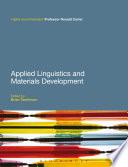 Applied Linguistics and Materials Development