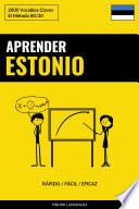 Aprender Estonio - Rápido / Fácil / Eficaz