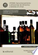 Aprovisionamiento y almacenaje de alimentos y bebidas en el bar. HOTR0208