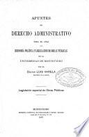 Apuntes de derecho administrativo