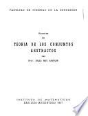 Apuntes de teoría de los conjuntos abstractos