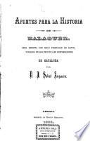 Apuntes para la história de Balaguer