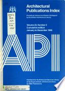 Architectural Publications Index