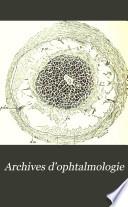 Archives d'ophtalmologie