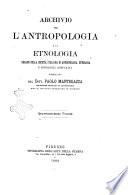 Archivio per l'antropologia e la etnologia