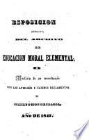Archivo de Educacion Moral Elemental, en verso castellano