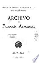 Archivo de filología aragonesa