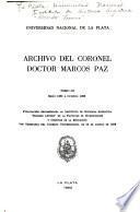 Archivo del coronel doctor Marcos Paz
