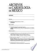 Archivos de cardiologia de Mexico