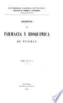 Archivos de farmacia y bioquímica de Tucumán
