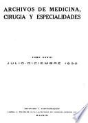 Archivos de medicina, cirugía y especialidades