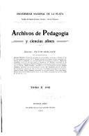 Archivos de pedagogía y ciencias afines