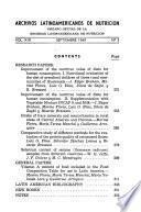 Archivos latinoamericanos de nutrición