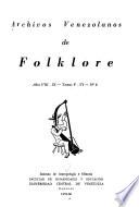 Archivos venezolanos de folklore