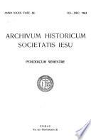 Archivum historicum Societatis Iesu