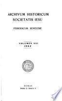 Archivum historicum Societatis Iesu