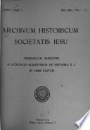 Archivum historicum Societatis Iesu