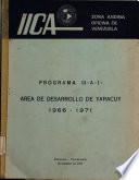 Area de Desarrollo de Yaracuy 1966-1971