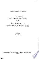 Argentine Bibliography