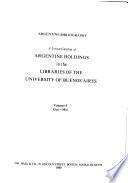 Argentine Bibliography