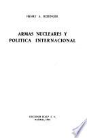 Armas nucleares y política internacional