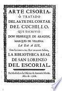 Arte cisoria, ó, Tratado del arte del cortar del cuchillo