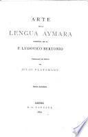 Arte de la lengua aymara