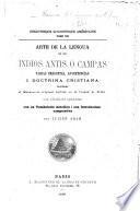 Arte de la lengua de los indios antis o campas