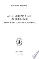 Arte, verdad y ser en Heidegger