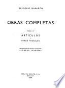 Artıculos y otros trabajos