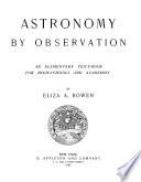 Astronomy by Observation