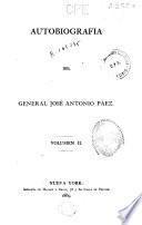 Autobiografía del general José Antonio Páez
