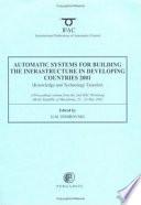 Automatic Systems for Building the Infrastucture in Developing Countries 2001 (knowledge and Technology Transfer)
