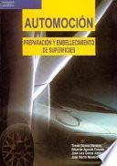 Automoción. Preparación y embellecimiento de superficies