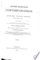 Autores dramáticos contemporáneos y joyas del teatro español del siglo XIX.: Francisco Martinez de la Rosa. Edipo. Tomás Rodriguez Rubi. El granfilón! Manuel Bréton de los Herreros. Mu ́rete y Veras...! Antonio Gil de Zárate. Guzmán el Bueno. Gaspar Nuñez de Arce. El haz de lefia. Adelardo López de Ayala. Lonsuelo. Manuel Tamayo y Baus. Un drama Nuevo. Jose Echegaray ó locura o santidad