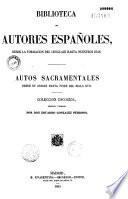 Autos sacramentales, desde su origen hasta fines del siglo XVII
