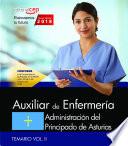 Auxiliar de Enfermería. Administración del Principado de Asturias. Temario Vol. II.