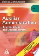 Auxiliares Administrativos Del Servicio de Salud de la Comunidad de Madrid. Test